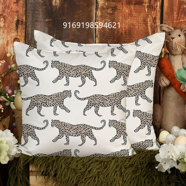 leopard pillow cover